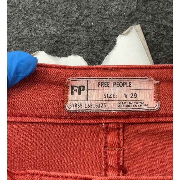 Red Flared Pants - Picture 3 of 7